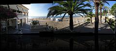 Met de bus in Benicassim Hotel Varemas op terras